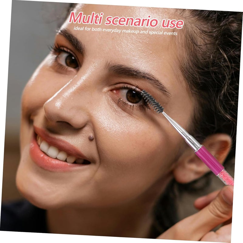 2Pcs Rhinestone Eyelash Brushes with Caps Spiral Lash Applicator Tool for Effortless Curling - Image 5